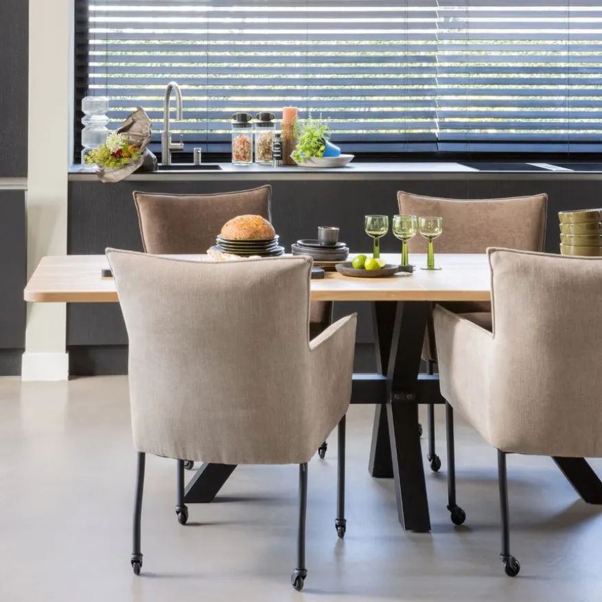 WOOOD Eettafel Tablo Naturel - 240x100 cm