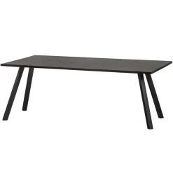 WOOOD Eettafel Tablo Zwart - 220x90 cm