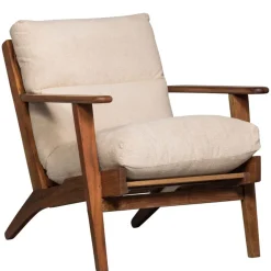 WOOOD Fauteuil Houston Naturel