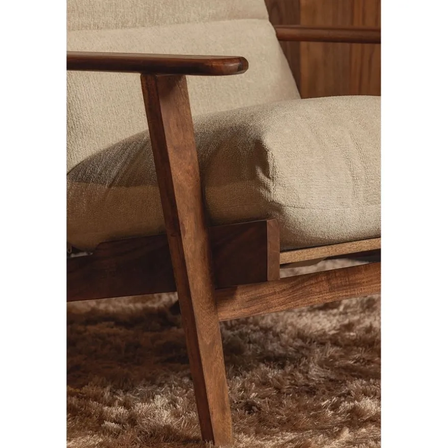 WOOOD Fauteuil Houston Naturel