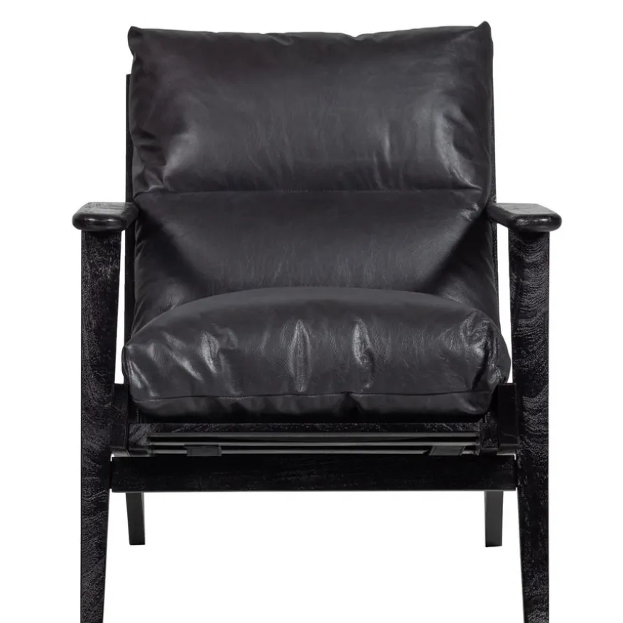 WOOOD Fauteuil Houston Zwart