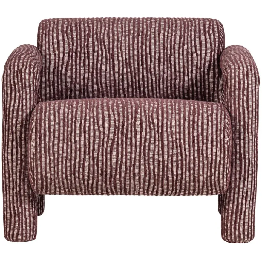 WOOOD Fauteuil Lenny Bordeauxrood