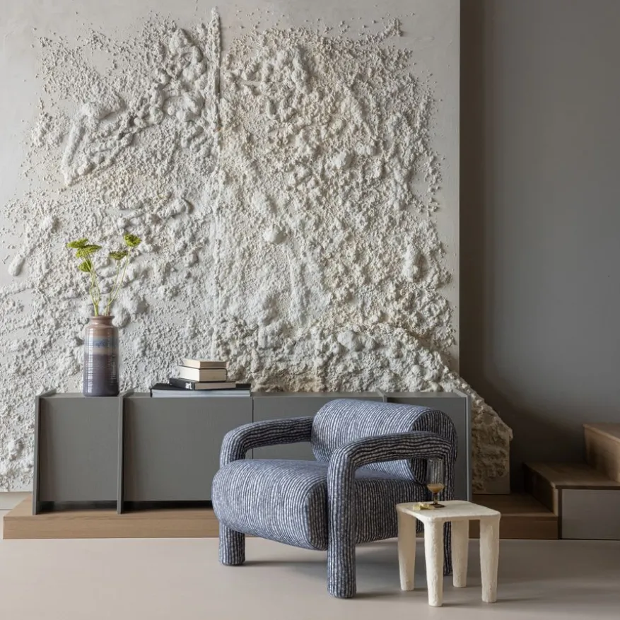 WOOOD Fauteuil Lenny Grijsblauw