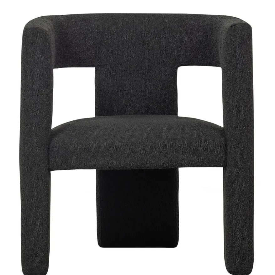 WOOOD Fauteuil Tiwa Donkergrijs