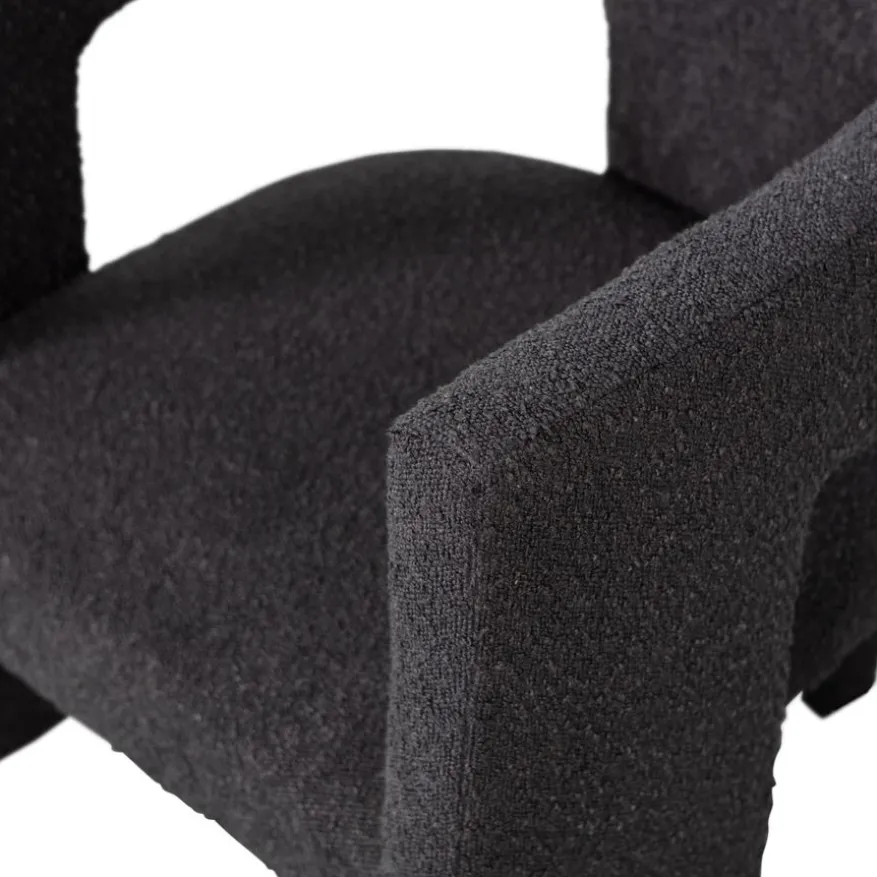 WOOOD Fauteuil Tiwa Donkergrijs