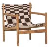 WOOOD Fauteuil Zano Bruin / Naturel