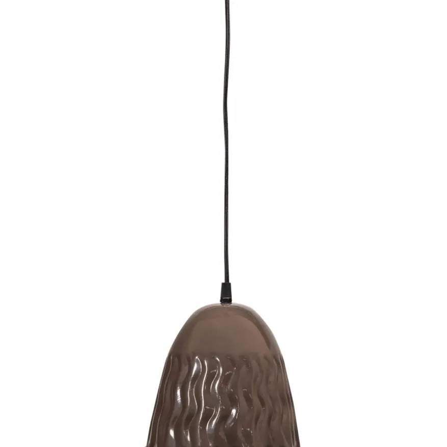 WOOOD Hanglamp Arleso Donkerbruin - E27 - Ø 19 cm