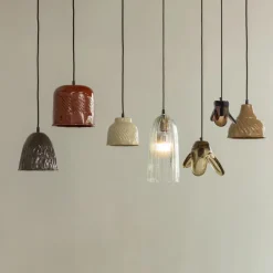 WOOOD Hanglamp Arleso Zand - E27 - Ø 14 cm