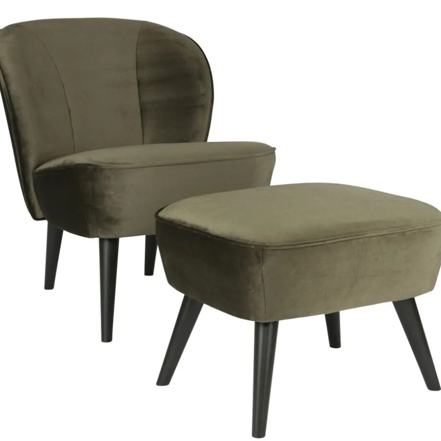 WOOOD Hocker Sara Groen - 56x36 cm