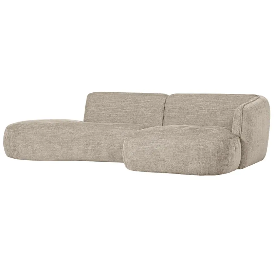 WOOOD Hoekbank Polly Rechts Beige