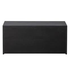 WOOOD Kistbank New Gravure Zwart - 88x50x40 cm