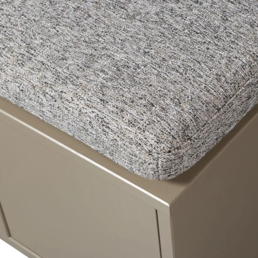WOOOD Kistbank Turner Mud - 80x47x44 cm