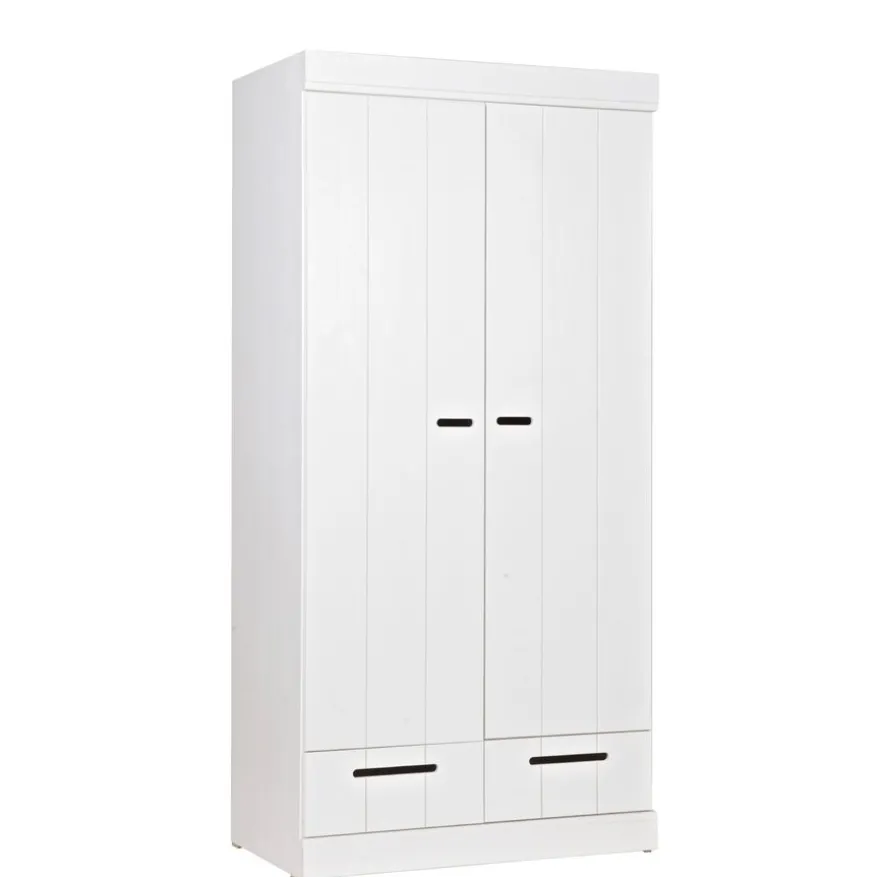WOOOD Kledingkast Connect Wit - 94x195x53 cm