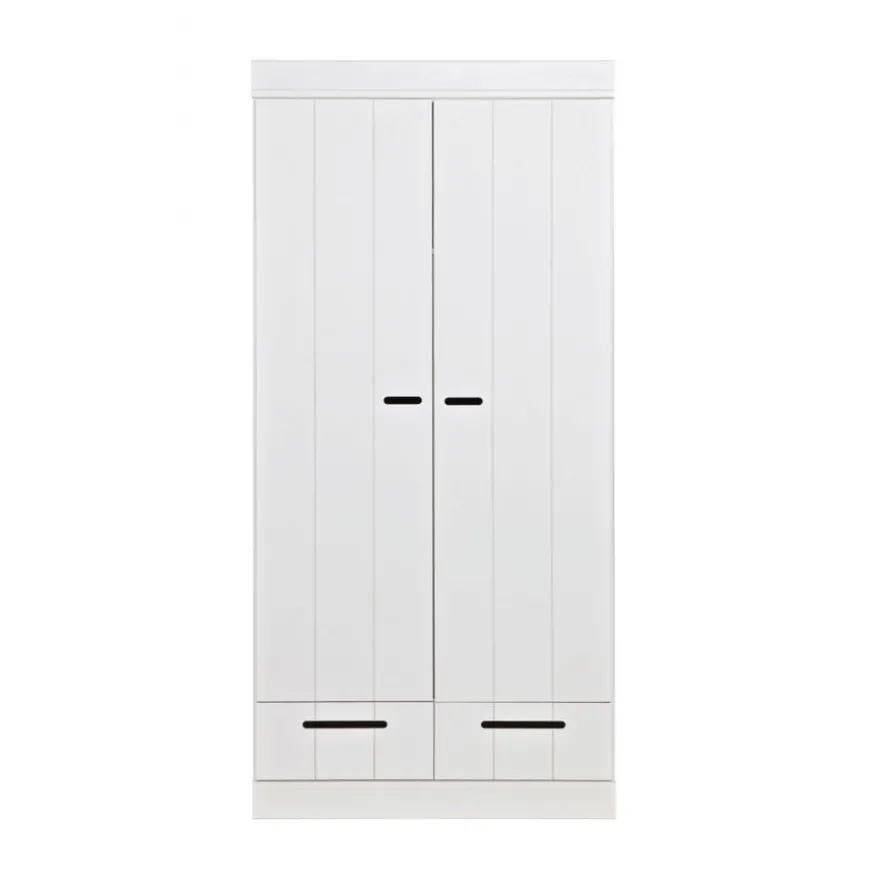 WOOOD Kledingkast Connect Wit - 94x195x53 cm