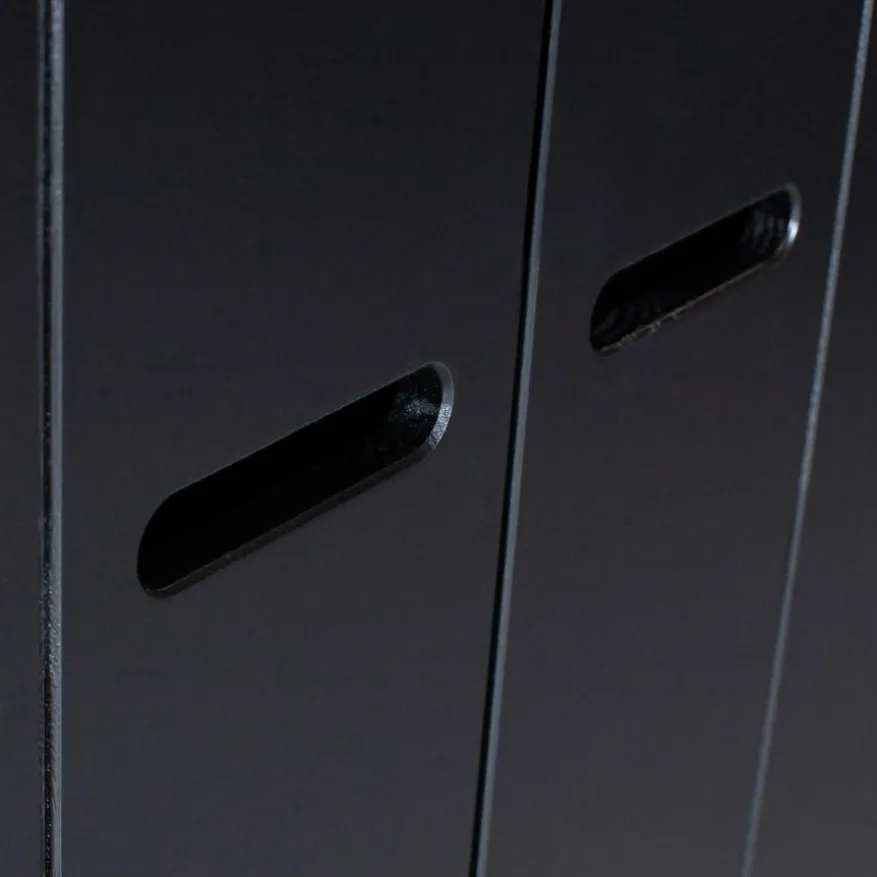 WOOOD Kledingkast Connect Zwart - 140x195x53 cm