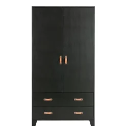 WOOOD Kledingkast Dian Zwart - 94x180x40 cm