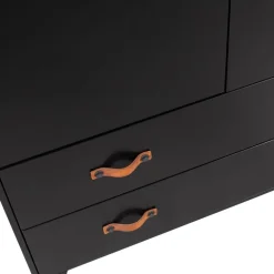 WOOOD Kledingkast Dian Zwart - 94x180x40 cm