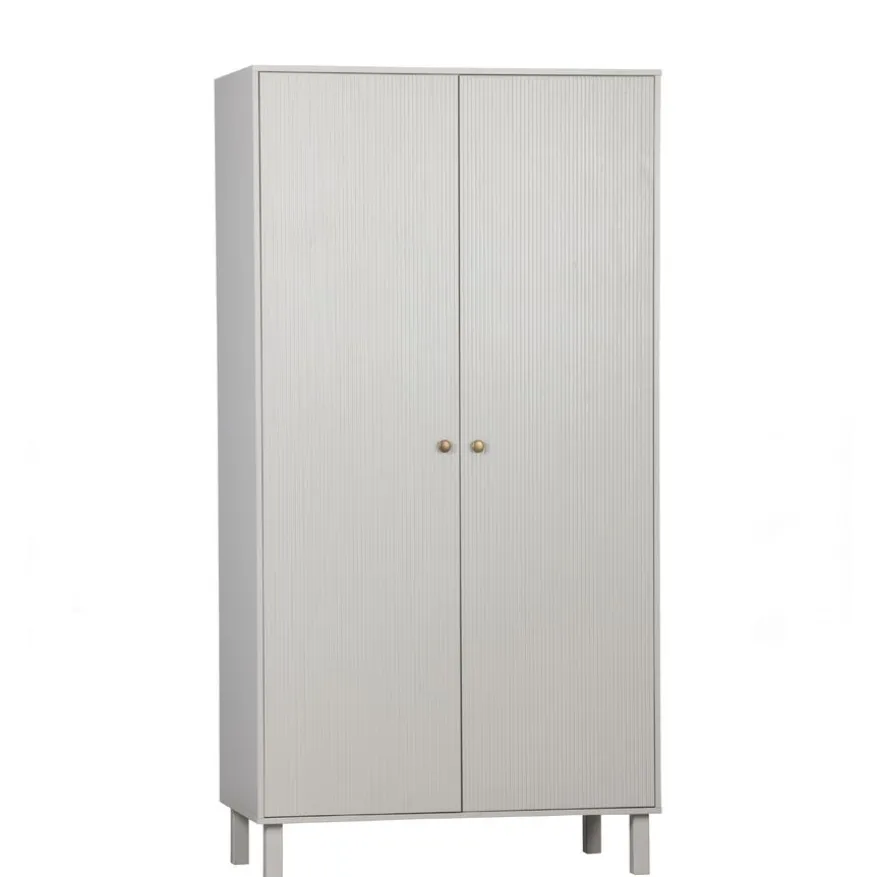 WOOOD Kledingkast Madu Grijs - 100x195x53 cm