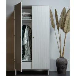 WOOOD Kledingkast  Madu Grijs - 100x195x53 cm