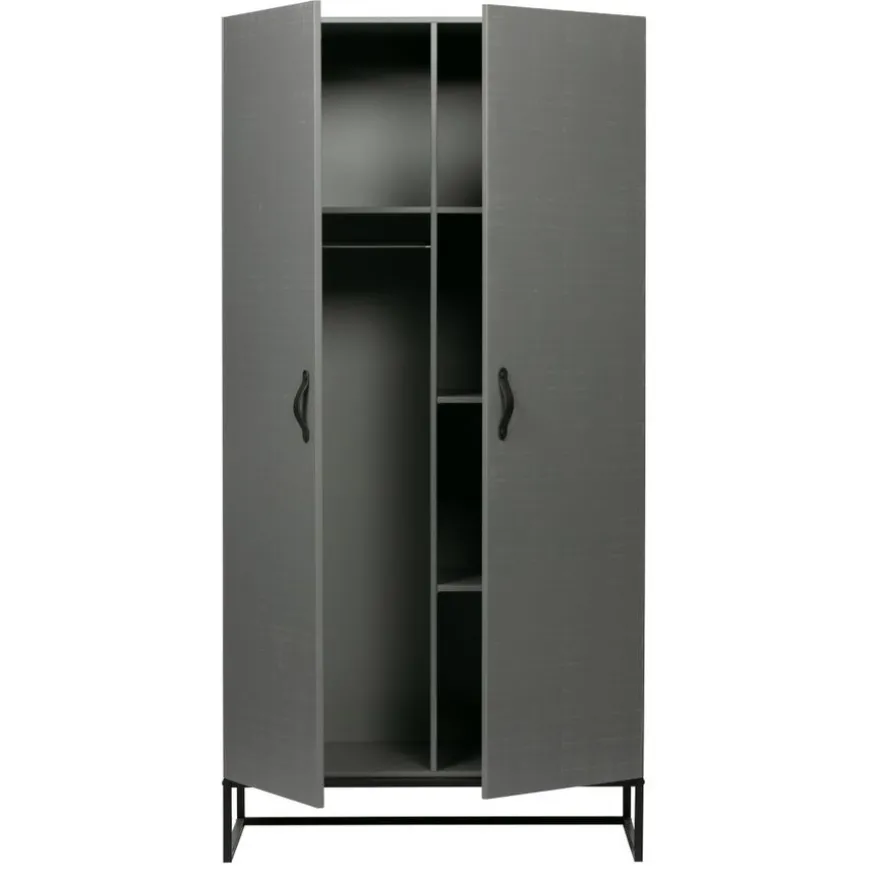 WOOOD Kledingkast Morris Leem - 100x195x53 cm