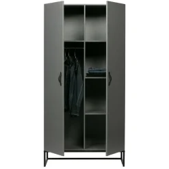 WOOOD Kledingkast Morris Leem - 100x195x53 cm