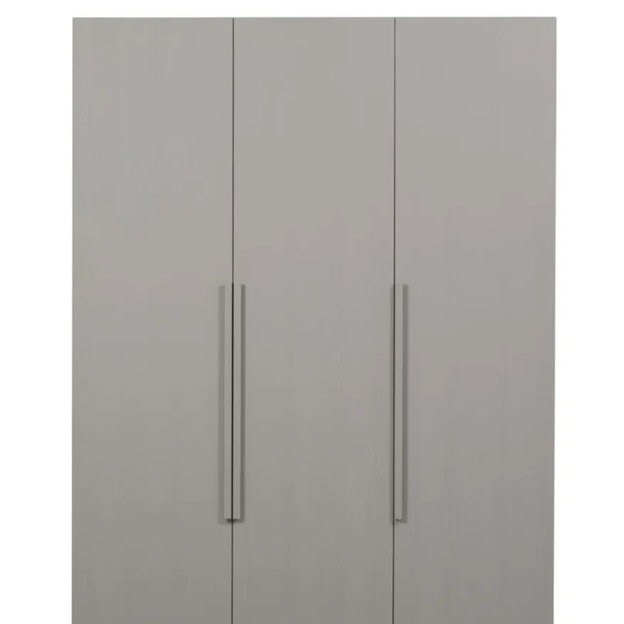 WOOOD Kledingkast Rens Grijs - 165x210x58 cm