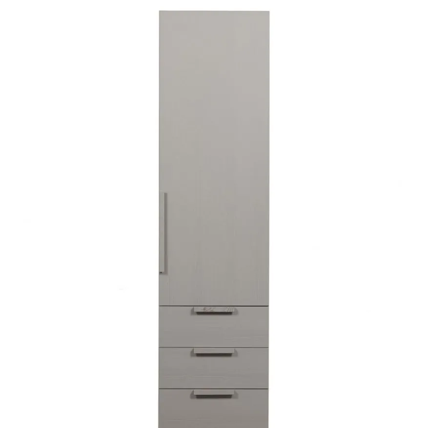 WOOOD Kledingkast Rens Grijs - 55x210x58 cm