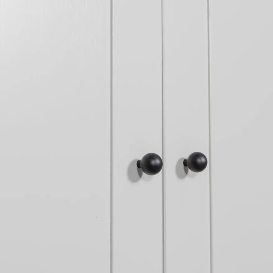 WOOOD Kledingkast Xina Grijs - 110x202x58 cm