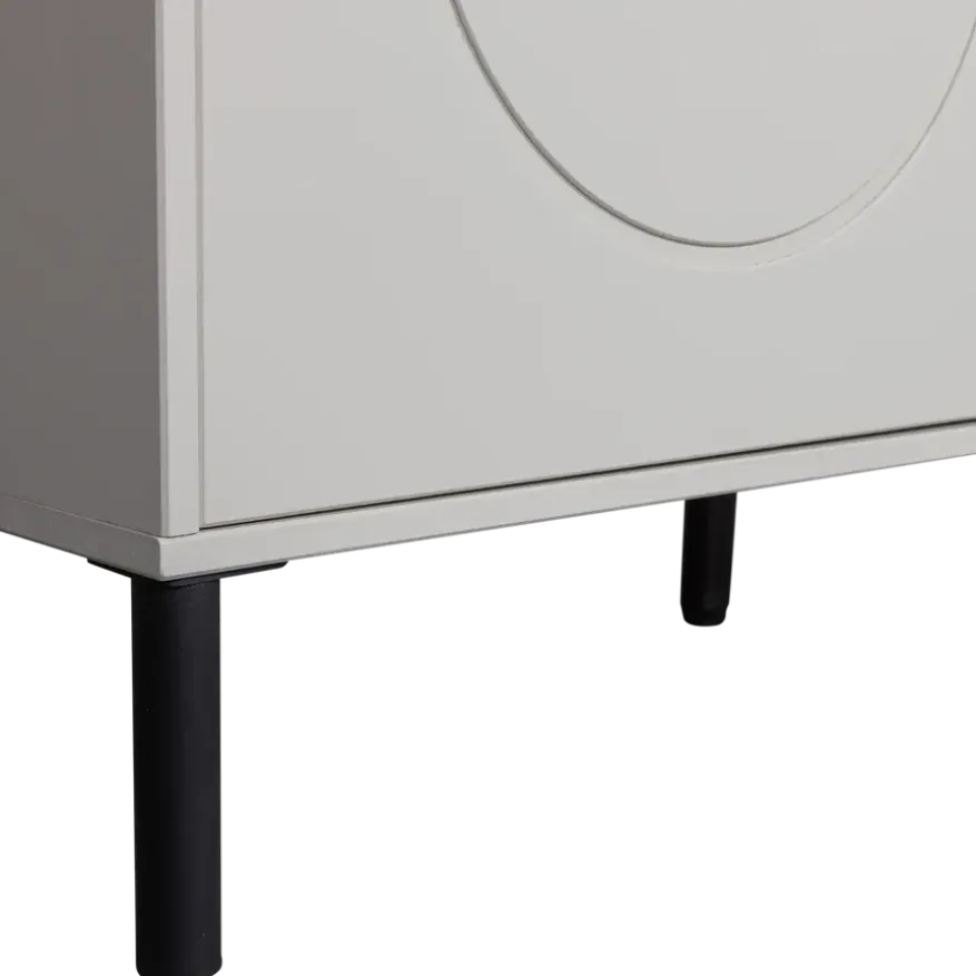 WOOOD Kledingkast Xina Grijs - 110x202x58 cm