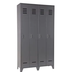WOOOD Lockerkast Stijn Grijs - 103x187x40 cm