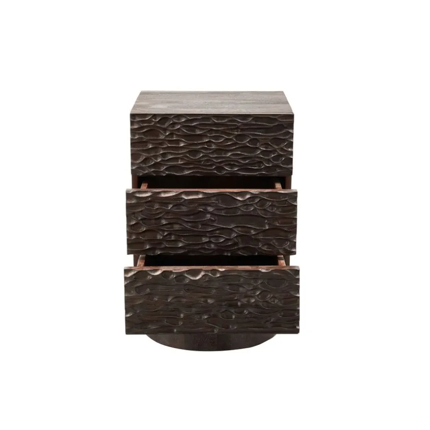 WOOOD Nachtkastje Crumble Bruin - 40x66x37 cm
