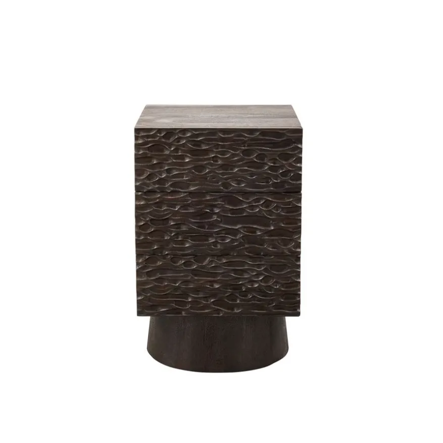 WOOOD Nachtkastje Crumble Bruin - 40x66x37 cm