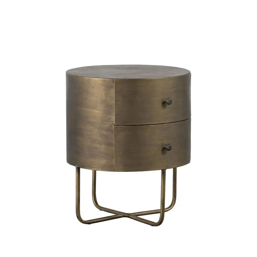 WOOOD Nachtkastje Glossy Goud - 39x48x39 cm