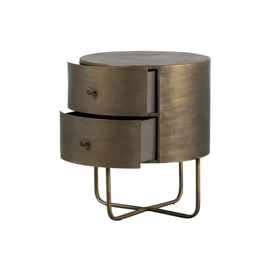 WOOOD Nachtkastje Glossy Goud - 39x48x39 cm
