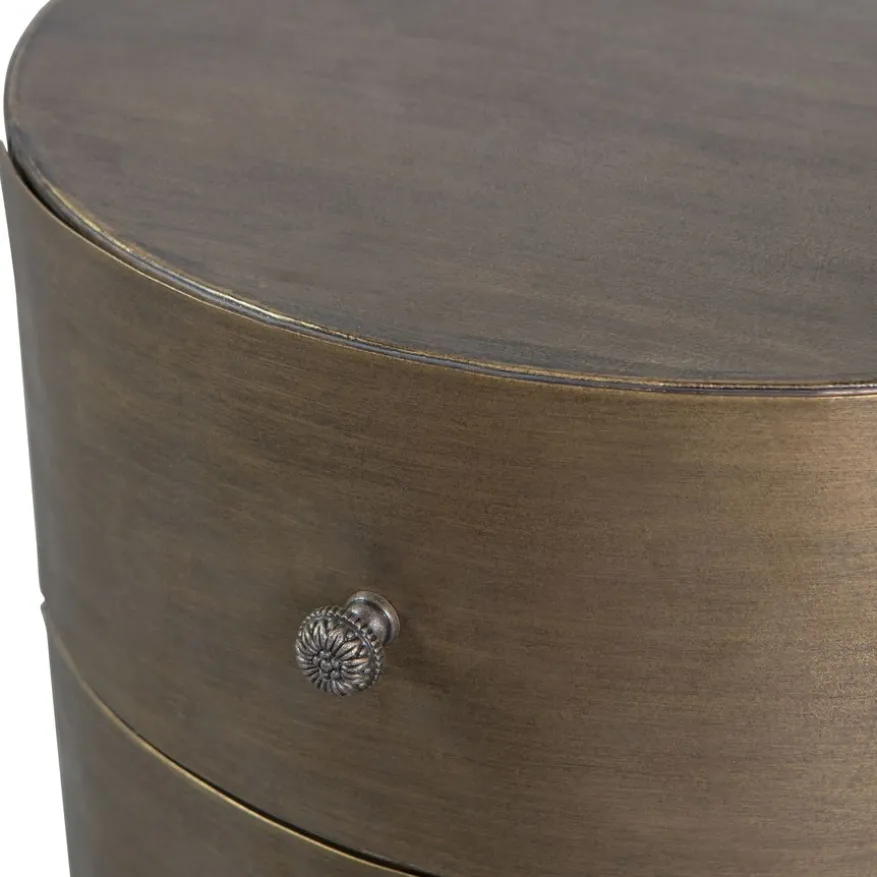 WOOOD Nachtkastje Glossy Goud - 39x48x39 cm
