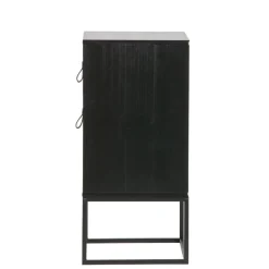 WOOOD Nachtkastje Zola Zwart - 40x74x35 cm