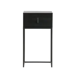 WOOOD Nachtkastje Zola Zwart - 40x74x35 cm