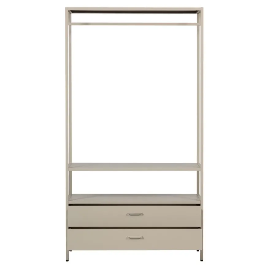 WOOOD Open Kledingkast Ferris Zand - 100x185x54 cm