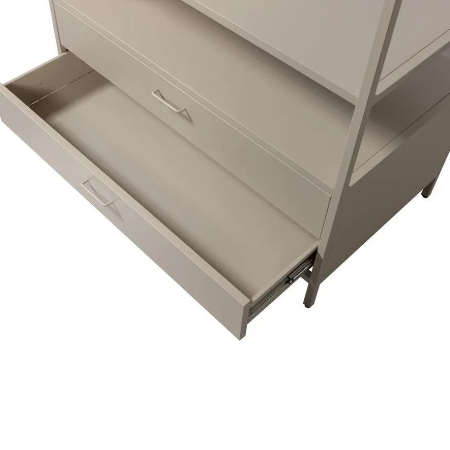 WOOOD Open Kledingkast Ferris Zand - 100x185x54 cm