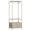 WOOOD Open Kledingkast Ferris Zand - 70x185x54 cm