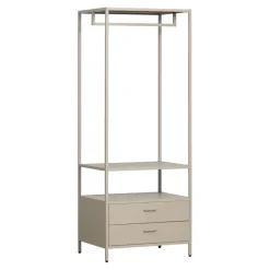 WOOOD Open Kledingkast Ferris Zand - 70x185x54 cm