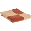 WOOOD Plaid Zena Roestbruin / Beige 130x170 cm