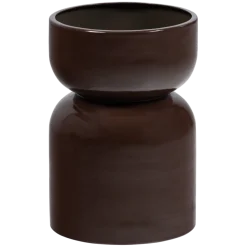 WOOOD Plantentafel / Pot Toval Paars / Bruin - 28x40x28 cm