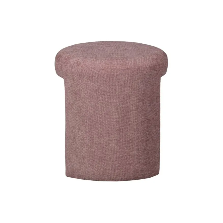 WOOOD Poef Charlie Roze - Ø 45 cm