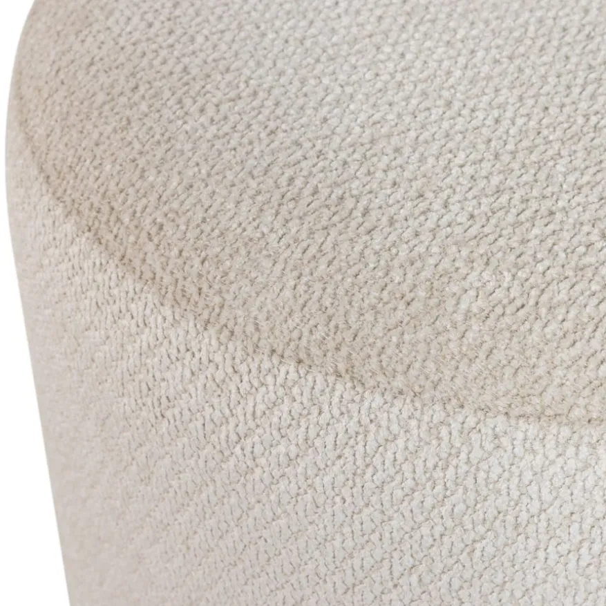 WOOOD Poef Islen Beige - Ø 39 cm