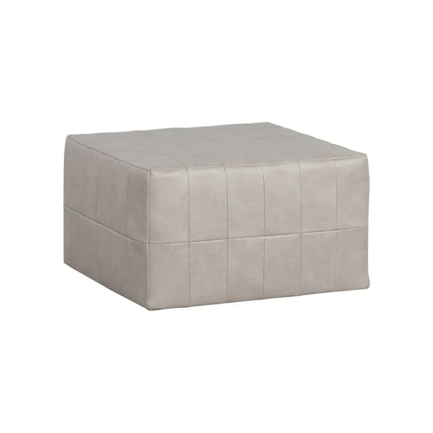WOOOD Poef Patchwork Beige - 60x60 cm