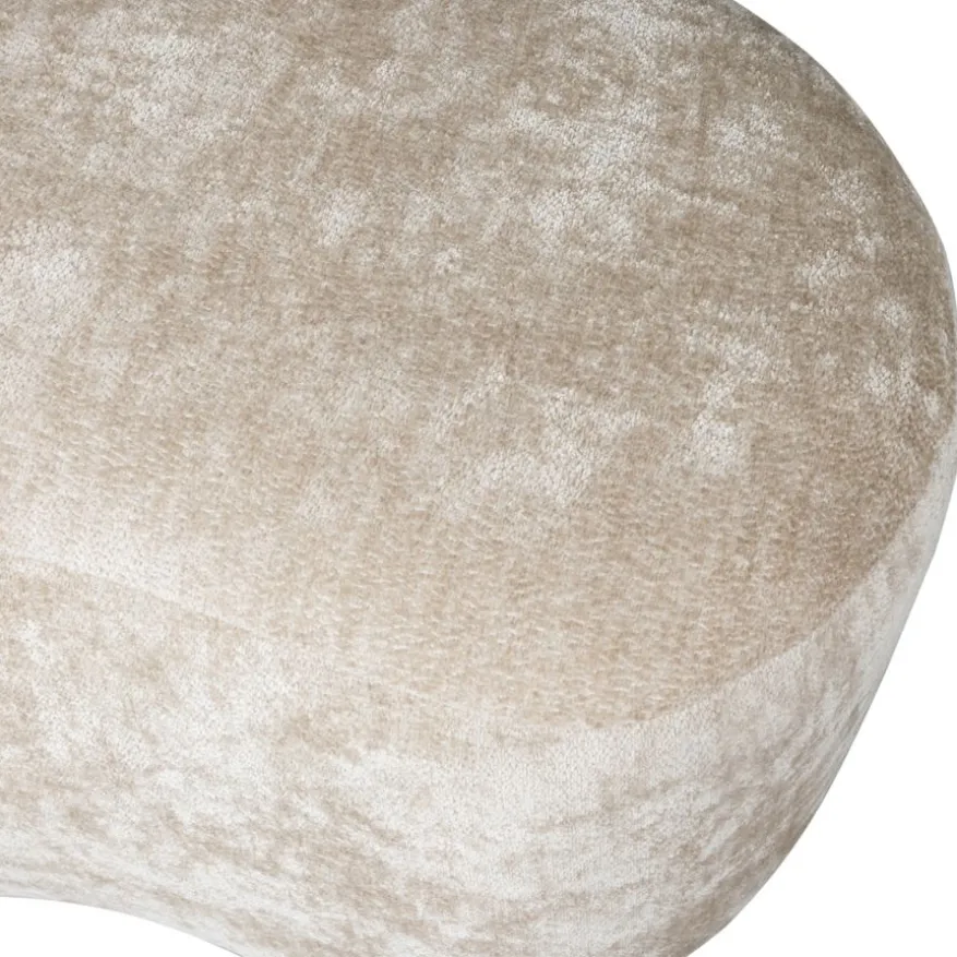 WOOOD Poef Popular Beige - 73x51 cm