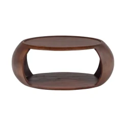 WOOOD Salontafel Cole Bruin - Ø 72 cm