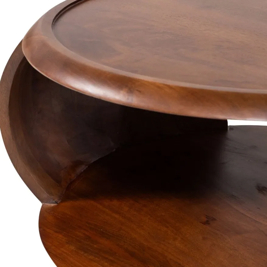 WOOOD Salontafel Cole Bruin - Ø 72 cm