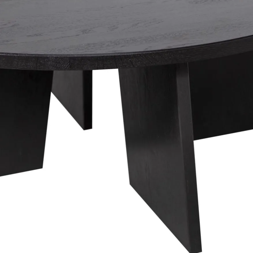 WOOOD Salontafel Fries Zwart - Ø 90 cm